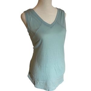 Soulgani Active California Love V-Neck Tank Top Women's M Power Blue - QVC